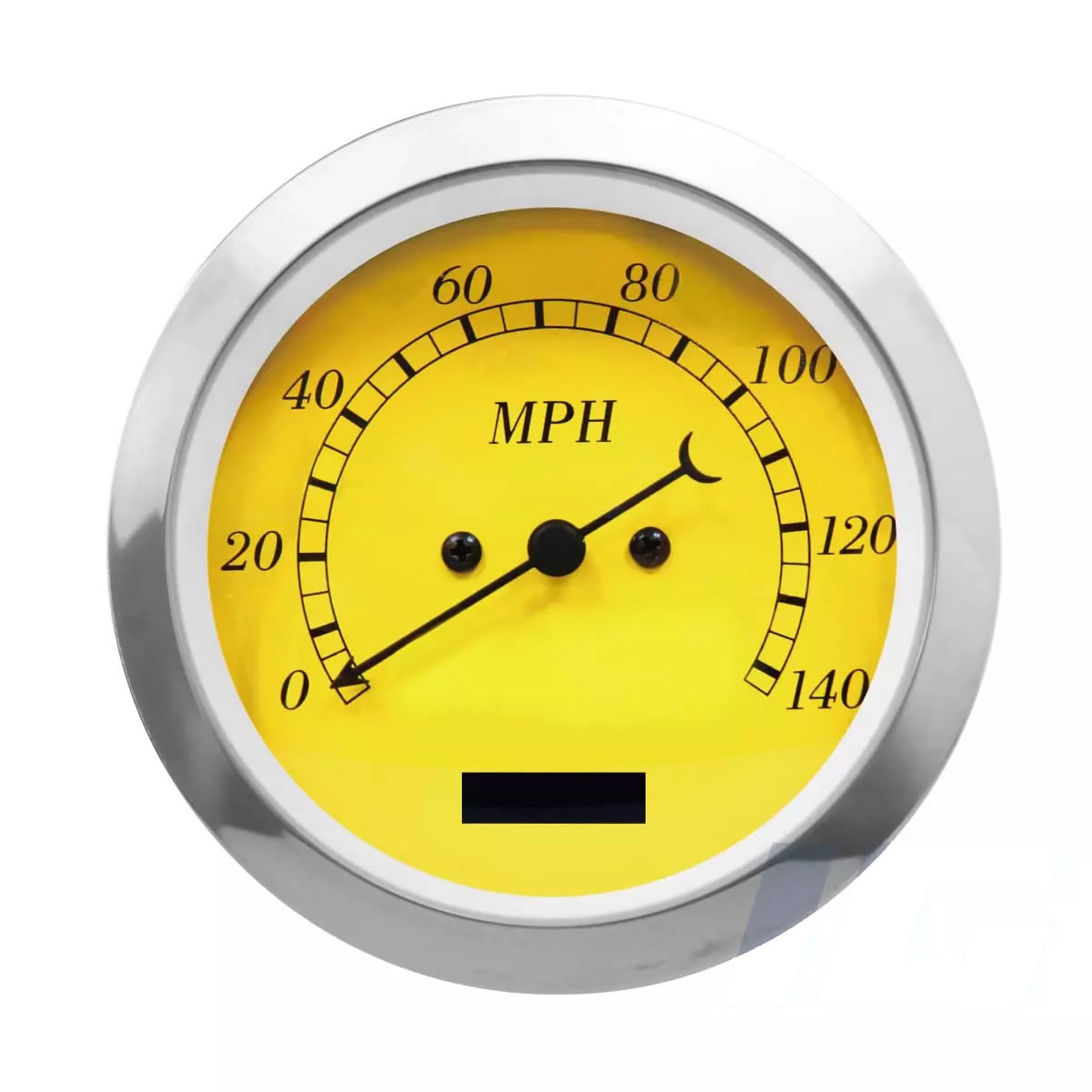 Yellow Face Black Needle - Electrical Speedometer For Vintage Car